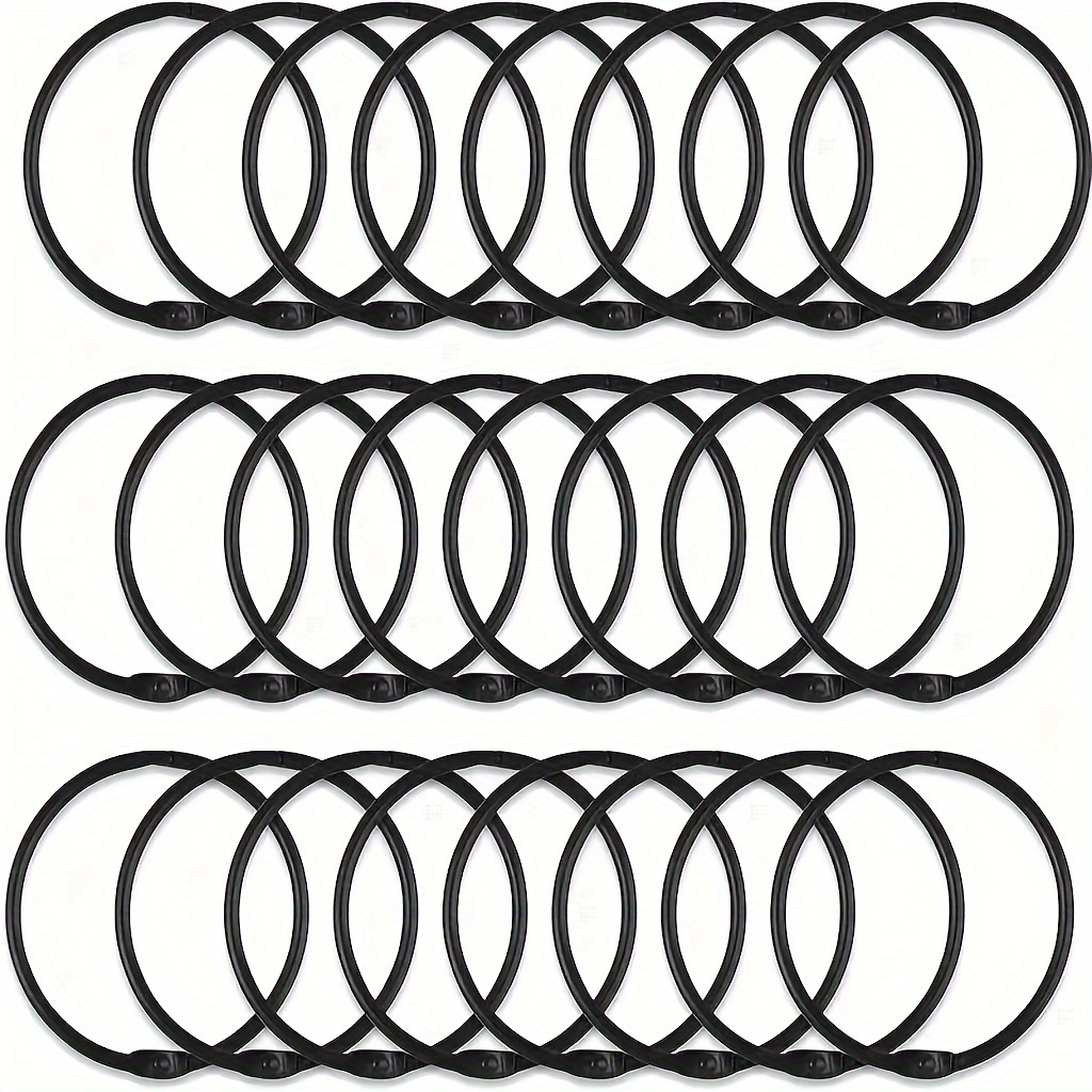 

12pcs Anti-rust Round Shower Curtain Hook Ring Bathroom Hanging Ring, Large Round Hook, Bathroom Accessories, Multifunctional Snap Button