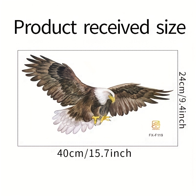 Eagle Wall Stickers, For Living Room Bedroom Entryway Home Decoration Wall Sticker, Self-adhesive Removable Stickers, Wall Decor Decals