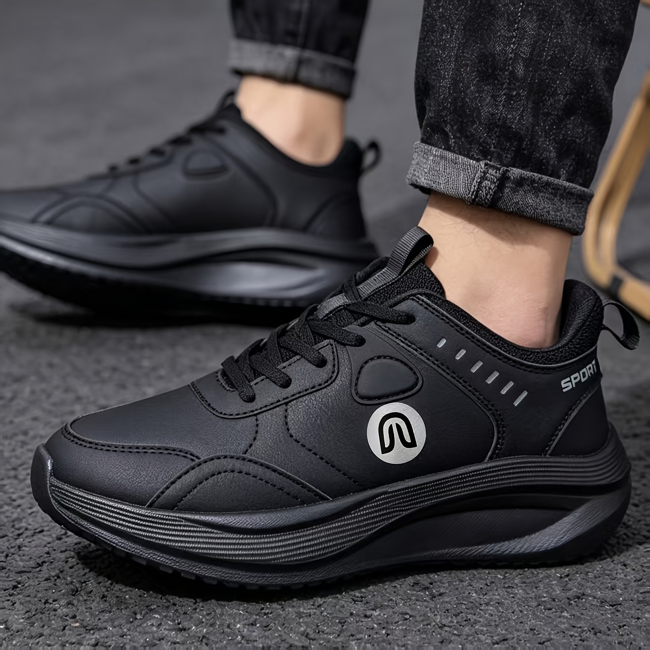 Men's Large Wide Width Sneakers with Thick Platform
