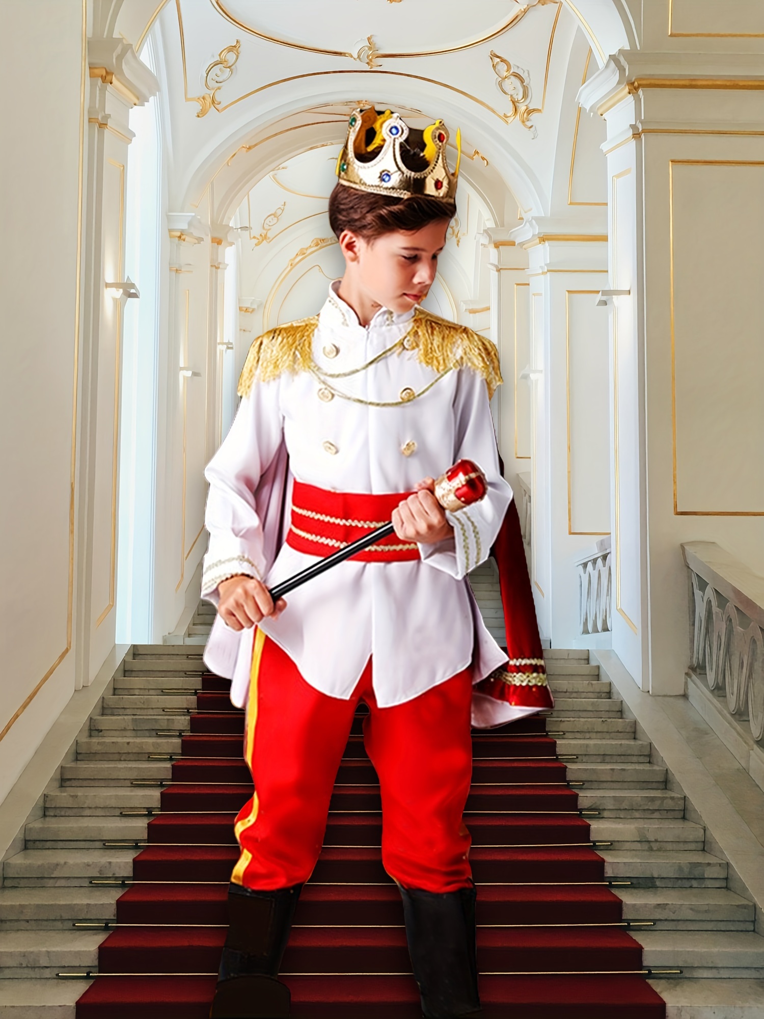prince birthday dress Autumn and Winter Clothes Summer Ten Years Old Birthday Costume Prince –  Mega Mart Center main image 1