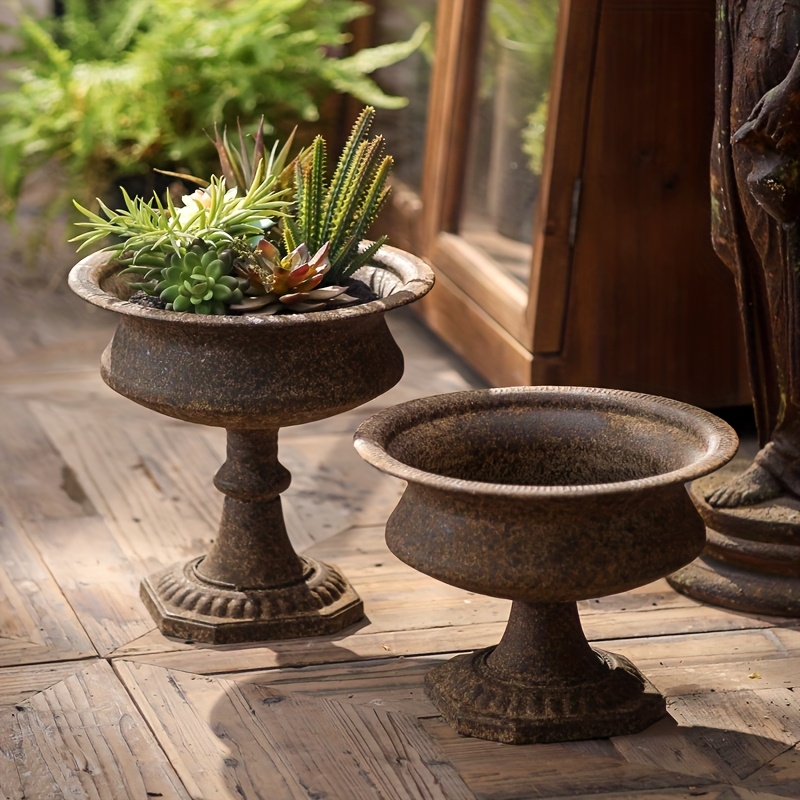 1 stück -blumentopf, vintage-optik für outdoor, garten, balkon, b&b-dekoration, sukkulenten-blumentopf, gartengeschenk, wohnaccessoire - terrasse, rasen & garten