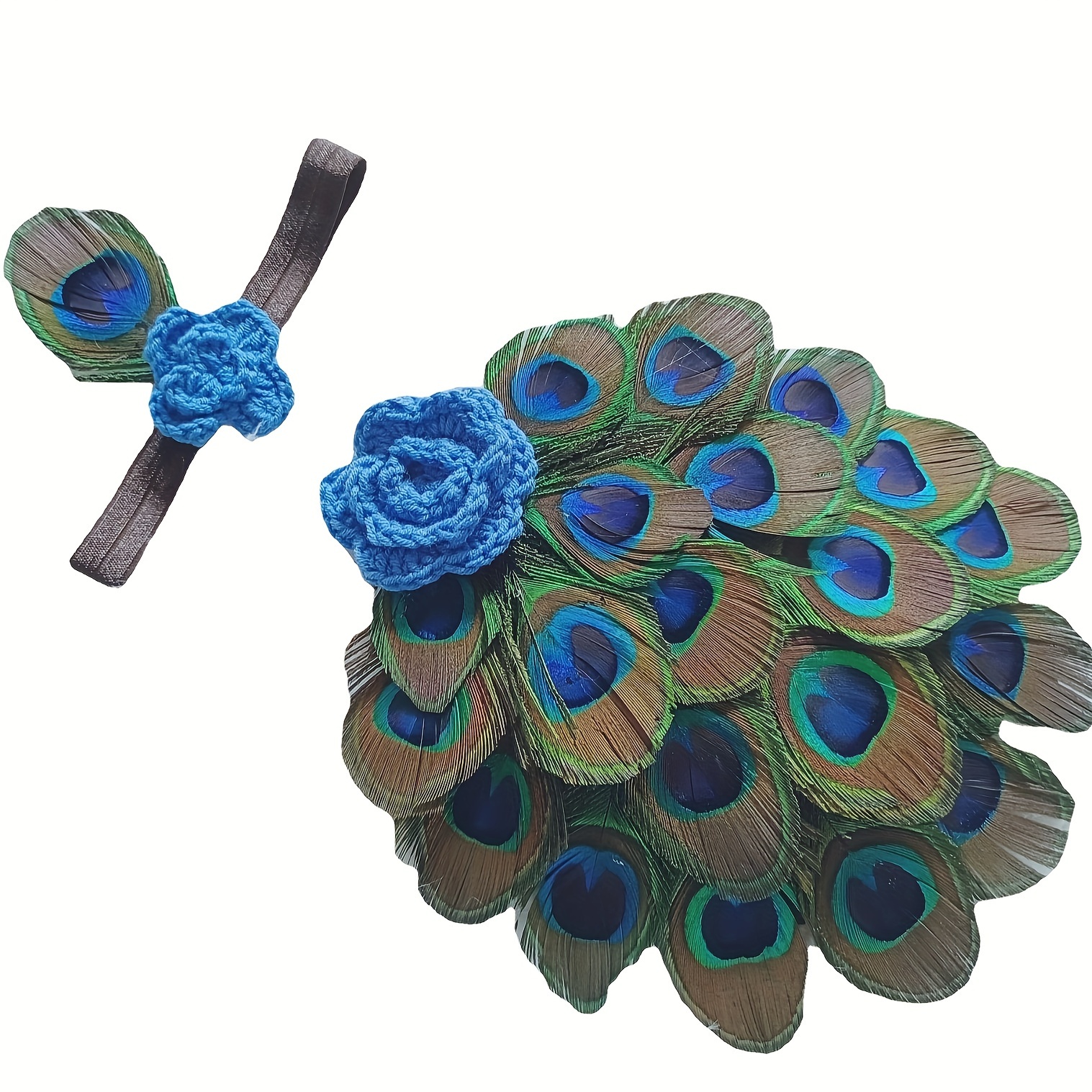 Image of Peacock Cloak Photography Suitable For Perfect Birthday Gift Halloween Set Newborn Baby Full Animal Props Styling