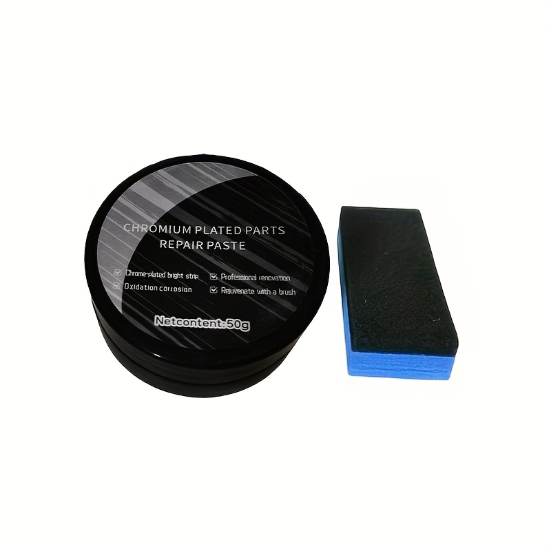 TEMU Automobile Chrome Parts Refurbishment And Repair Paste Set - Door Handles And Windows, Car Logo Chrome Repair - Repair