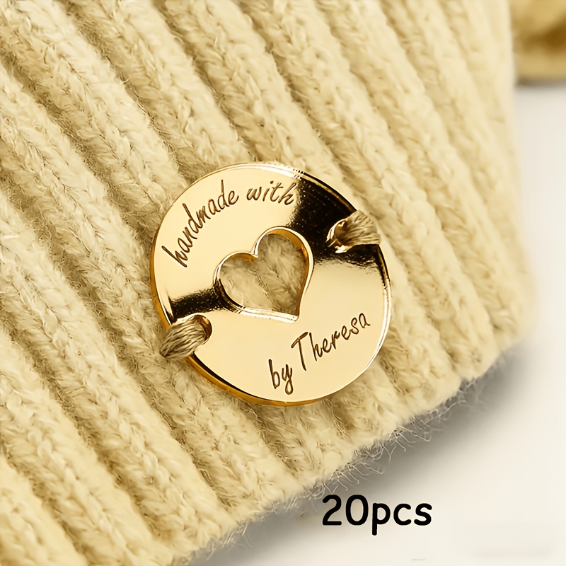 TEMU 20 bottoni personalizzati incisi, etichette in acrilico a specchio personalizzate per , etichette per , targhette con , etichette fatte a con
