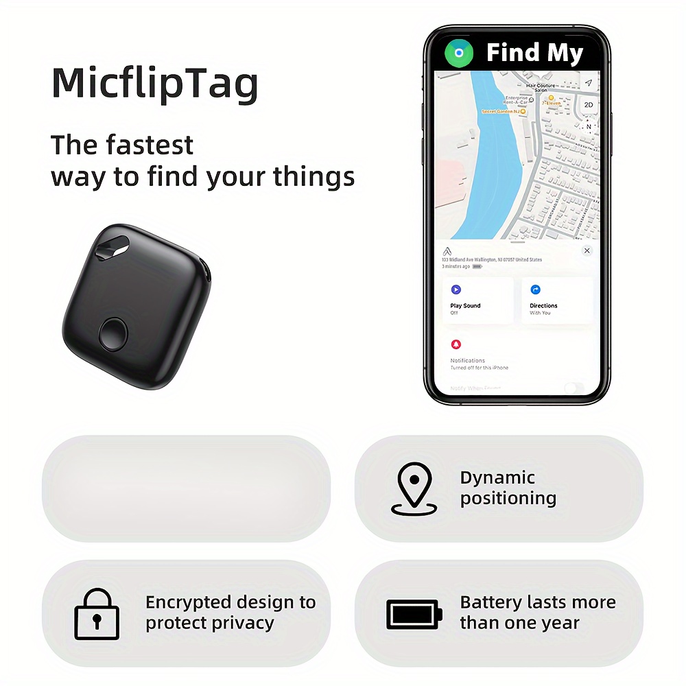Mini GPS para niños y perros, localizador de aplicaciones sin tarifa  mensual, rastreador de llaves, dispositivos de rastreo portátiles,  localizador de