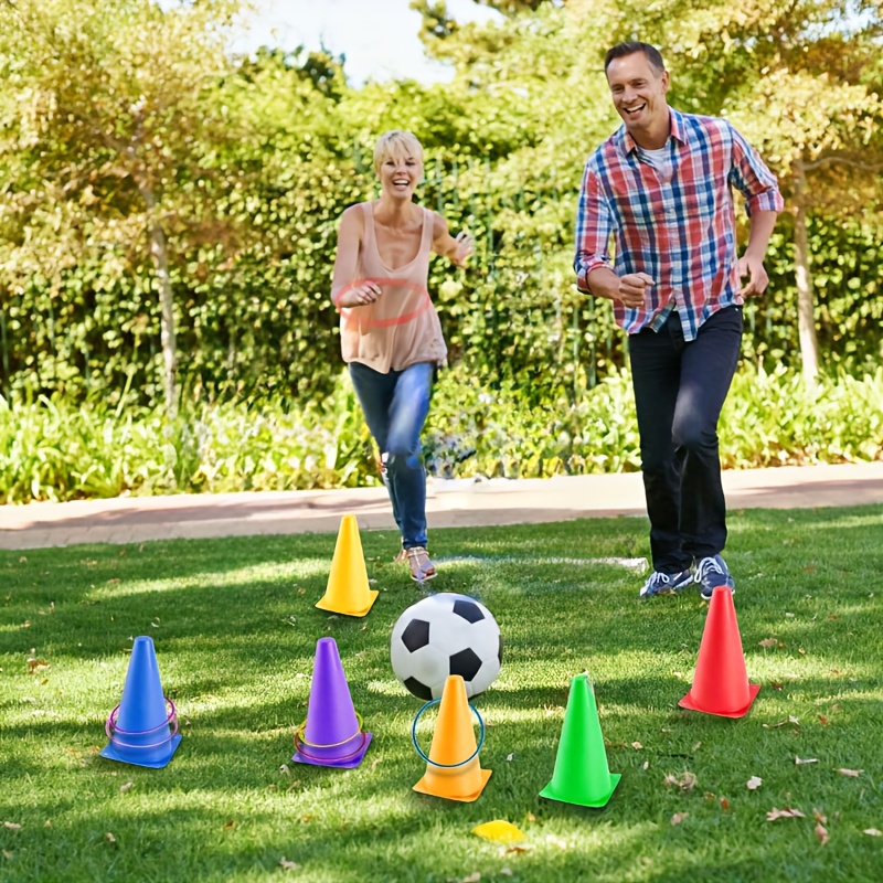 Coordination and Reaction Training Kit Backyard Training Cones and Hoop Combo Set