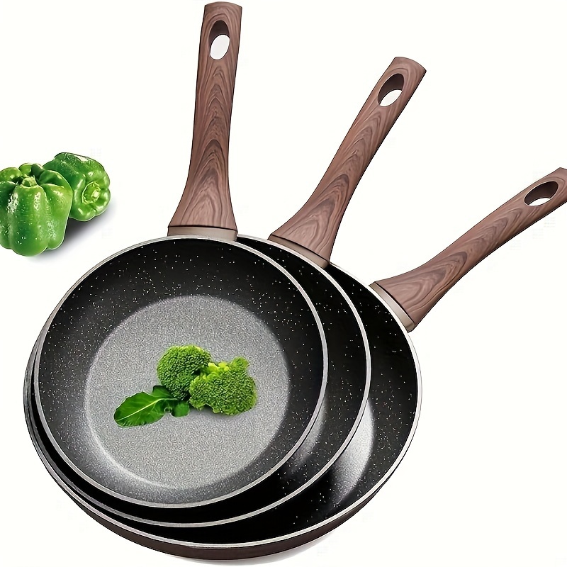 

Frying Pans Nonstick Skillet, 3 Piece Nonstick Frying Pan With 8"/9.5"/11" 3 Sizes Pan, Stay Cool Handle, Easy Clean Effect Coating, Pfoa Free, Induction & Dishwasher Safe