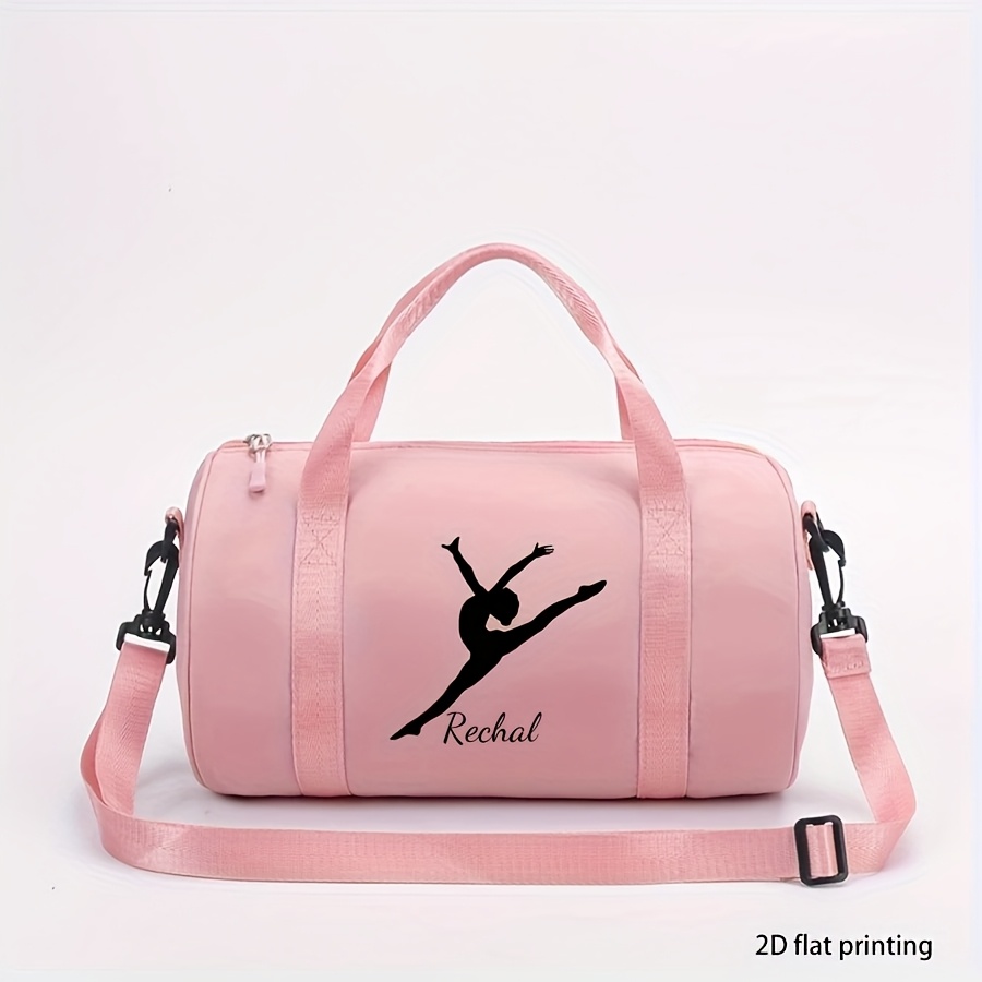 TEMU 1pc Customizable Preferred Bag Type Solid Color, Calm And Simple, Multiple Colors, Cute, Sweet And , Ballet Print, Backpack, Shoulder Bag,
