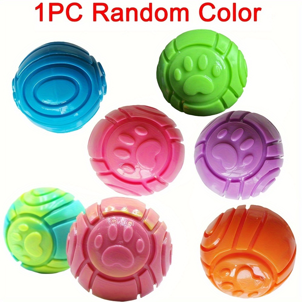 1pc Random Color Pet Sounding Toy Ball, Pet Interactive Game For Chewing Of And Medium Dogs, For Aggressive Chewing Machine