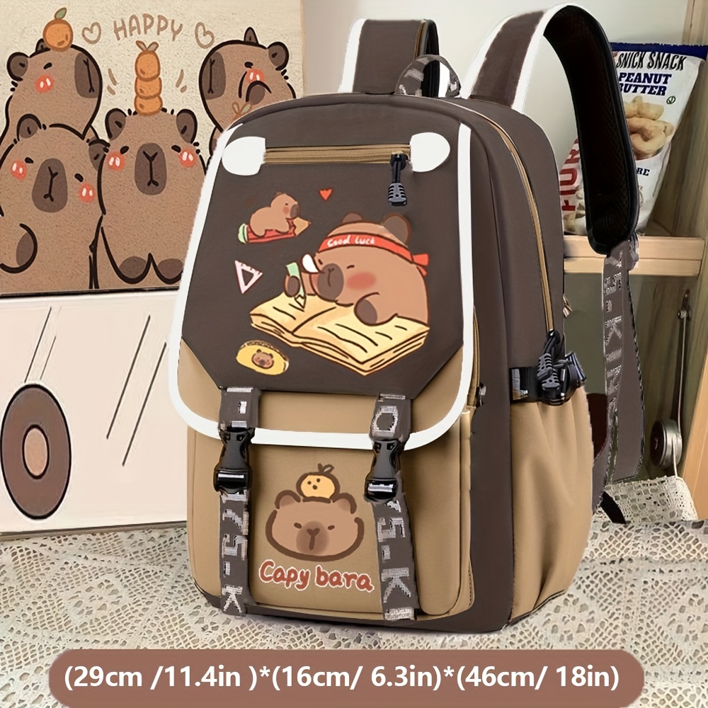 

Cute Cartoon Dirt-resistant Teen Middle School Student Backpack 18 Inch (height About 46cm), Waterproof And Lightweight School Bag