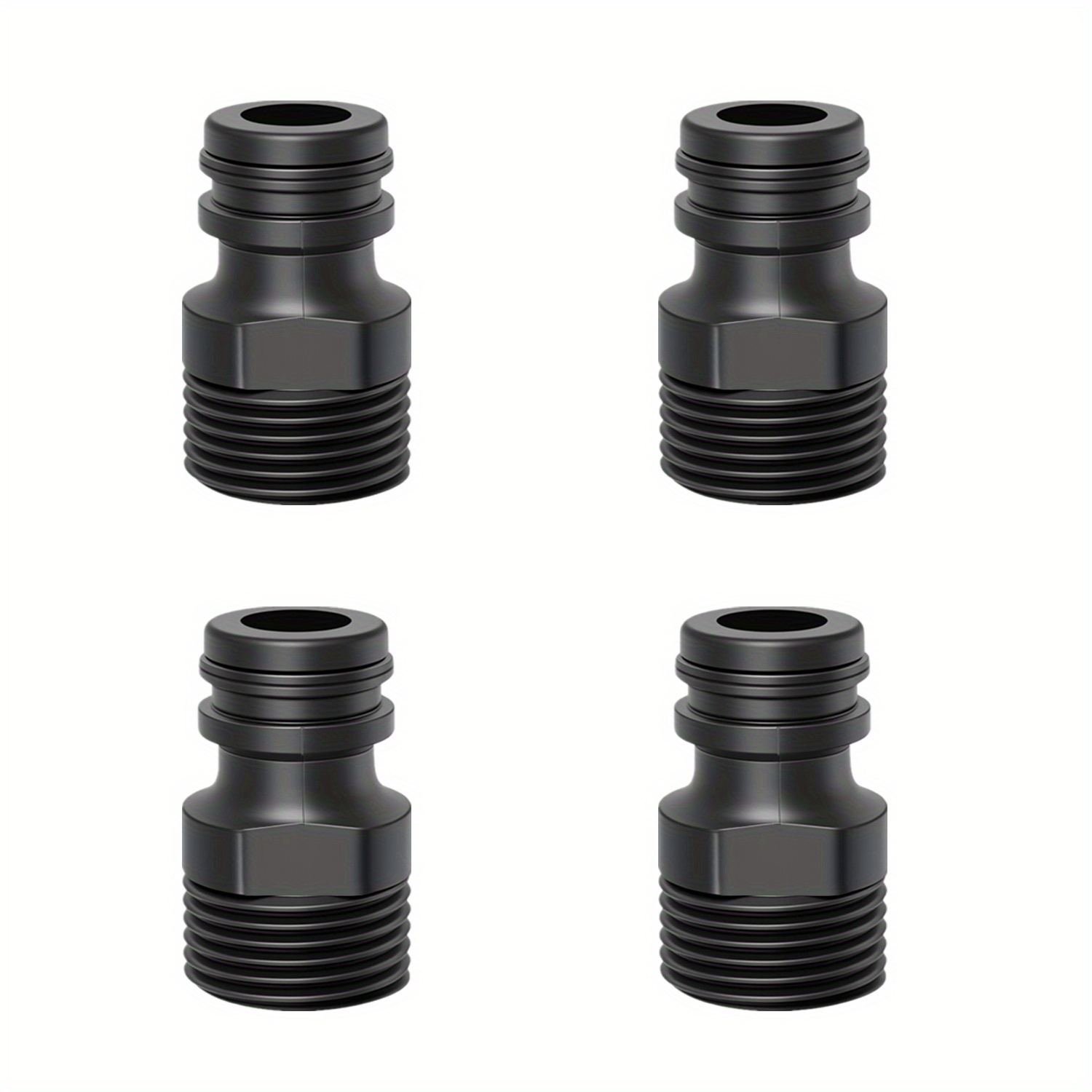 4pcs Water Pipe Quick Connector,1/2" Bsp Threaded Water Hose Adaptor,fitting Garden Irrigation System Parts Adapters - Made Of Plastic, In Europe And America