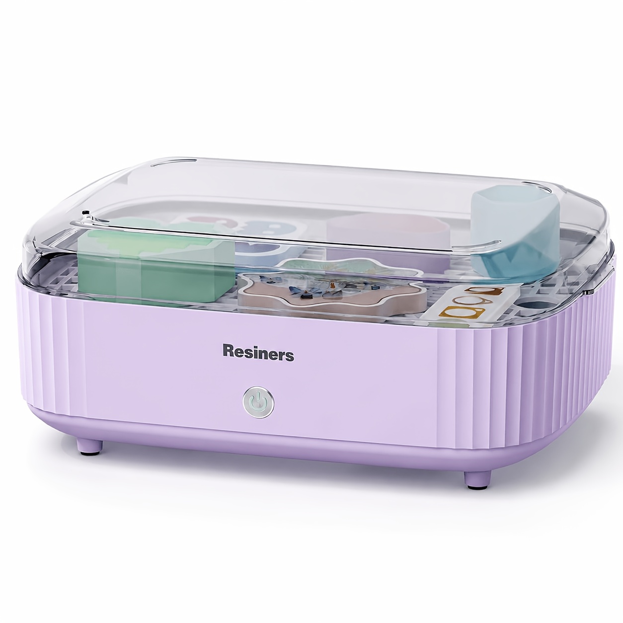 Image of Resiners Resin Curing Machine With Large Tray, 2h Automatic Air Curing Resin Dryer For Epoxy Resin Diy Casting Jewelry Craft Making, Purple