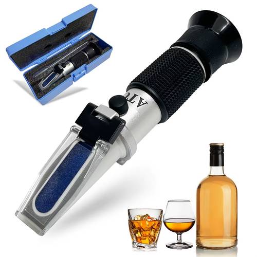 this alcohol refractometer measures percentage of alcohol to 80 featuring automatic temperature atc and is suitable for and whiskey
