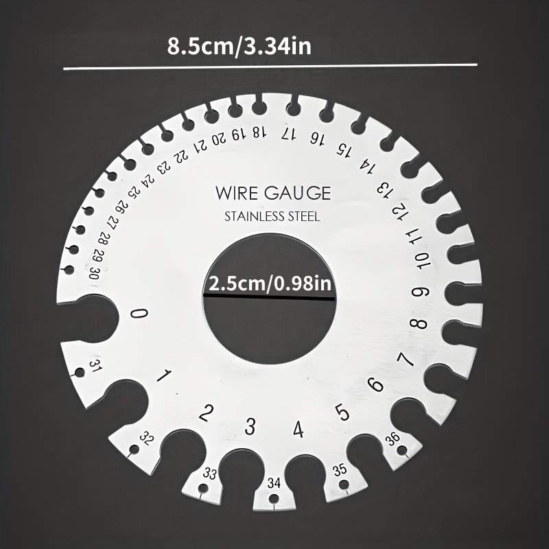 Stainless Steel Wire Gauge Thickness Measuring Tool Manual - Temu