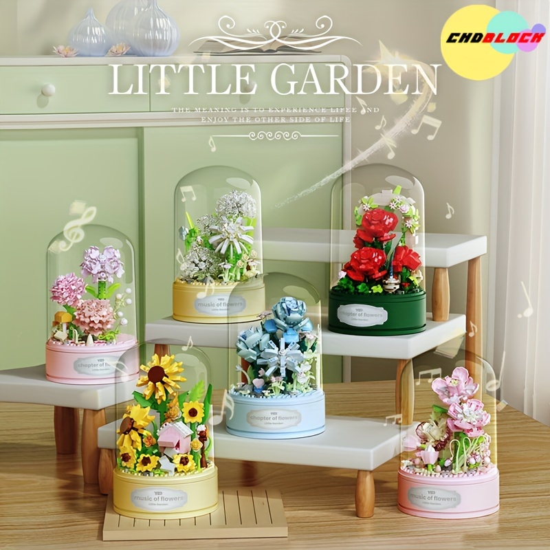 

Chdblock Flower Music Box Set - Flower Series Music Box Set Valentine's Day, Birthday Couple Adults Kids