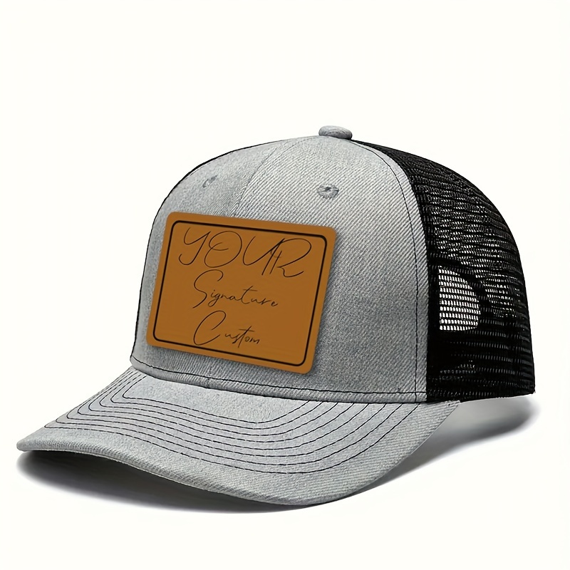 

1pc Customizable Cap - Personalized Embroidery , , Trucker Hat For Or Individualized , Multiple