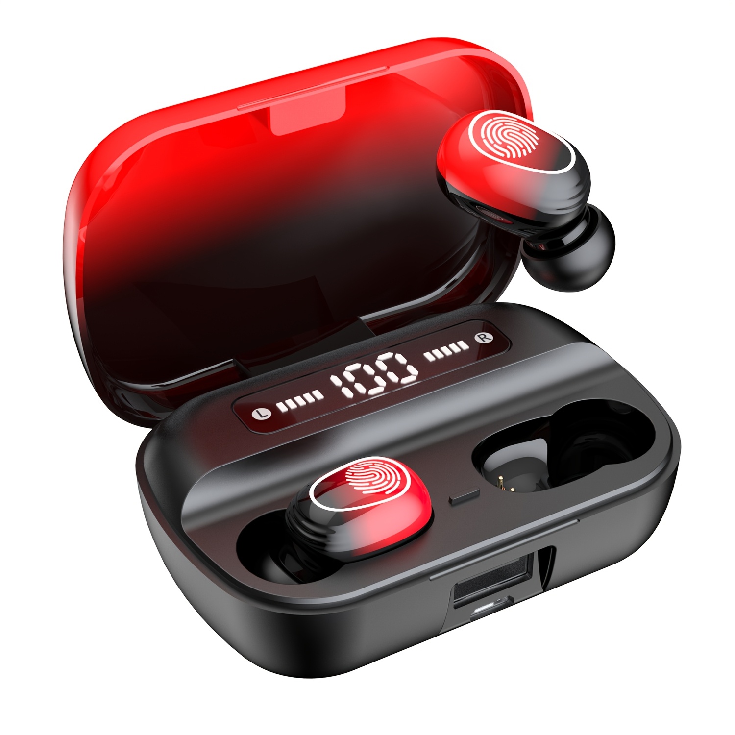 TEMU Wireless Earphones (wireless 5.4 Tws), Secure In-ear Fit With Passive For Noise Isolation. & Clear Highs For Music/gaming/calls. Advanced Enc