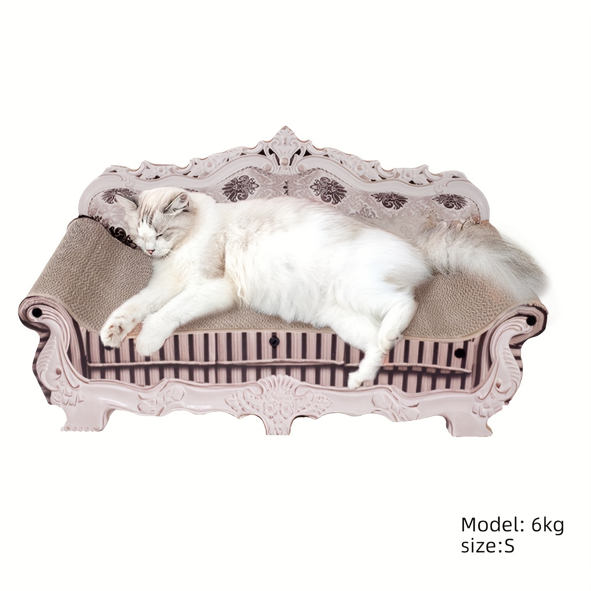 

1pc Cat Sofa Cat Bed Cat Rest Cat Sleeping Scratching Board Lounger Chair Corrugated Paper Loss Sofa Nest Wear-resistant Vertical Claw Sharpener Cat Toy Gift