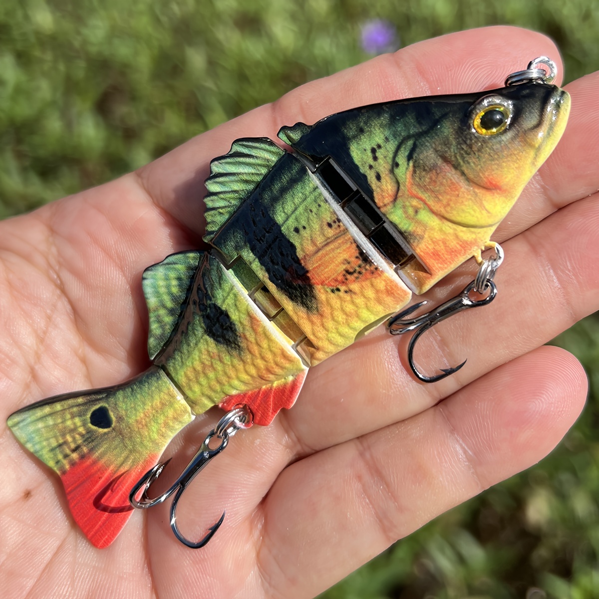 

Swimbait , 4 Segmented, Swimbait, -, 17g For Bass And , -refractive- , 3d Printed Replica -