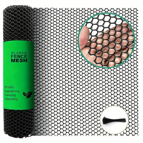 high quality durable plastic net for chicken pet poultry houses plant garden plant support protection nets animal barriers fences kids fences outdoor temporary fences scissors cuttable free cable ties included