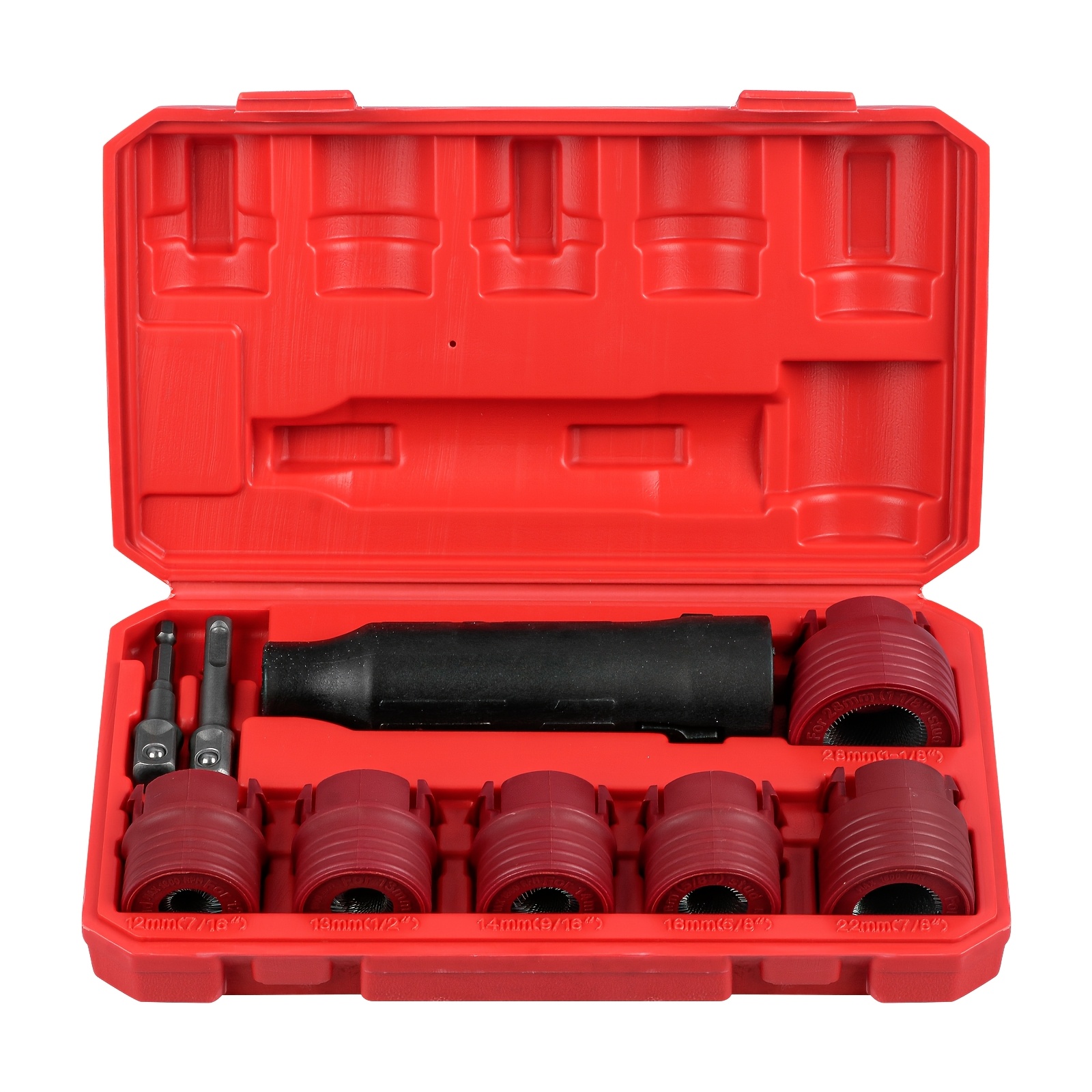 TEMU 9pcs Car Wheel Cleaning Brush Set, Wheel & Stud Remover Tools Kit