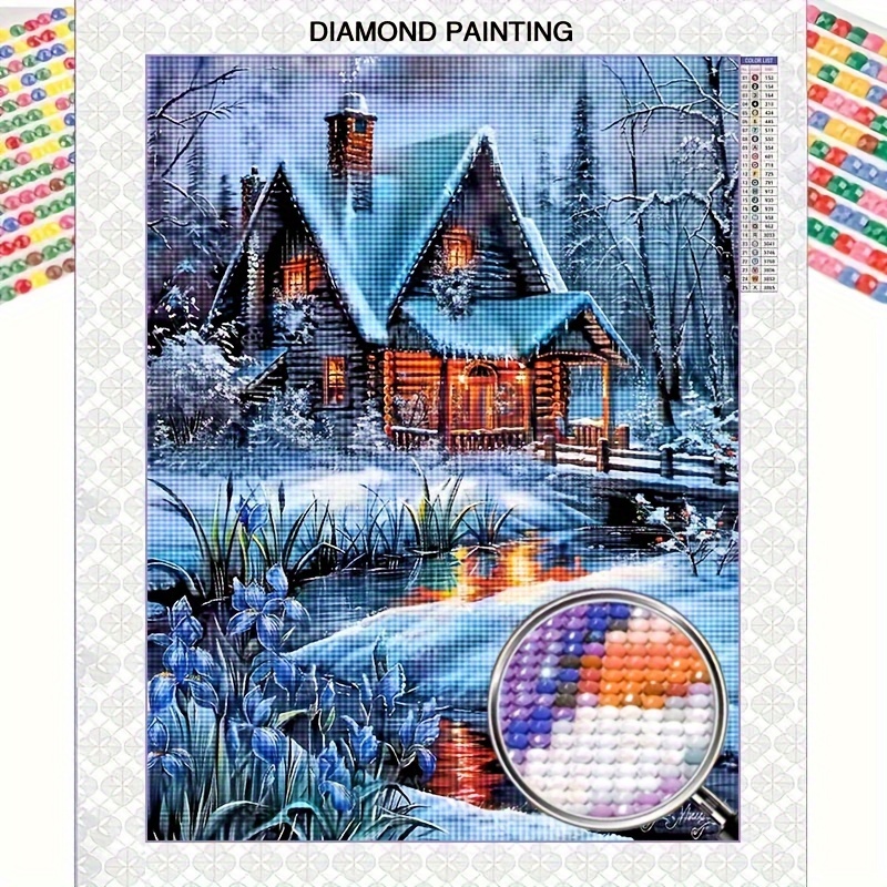 

Landscape 5d Diamond Painting Kit, 11.8x15.8in, Drill With Tools, Diy Mosaic Craft Wall Art For Beginners, Home Decor Gift