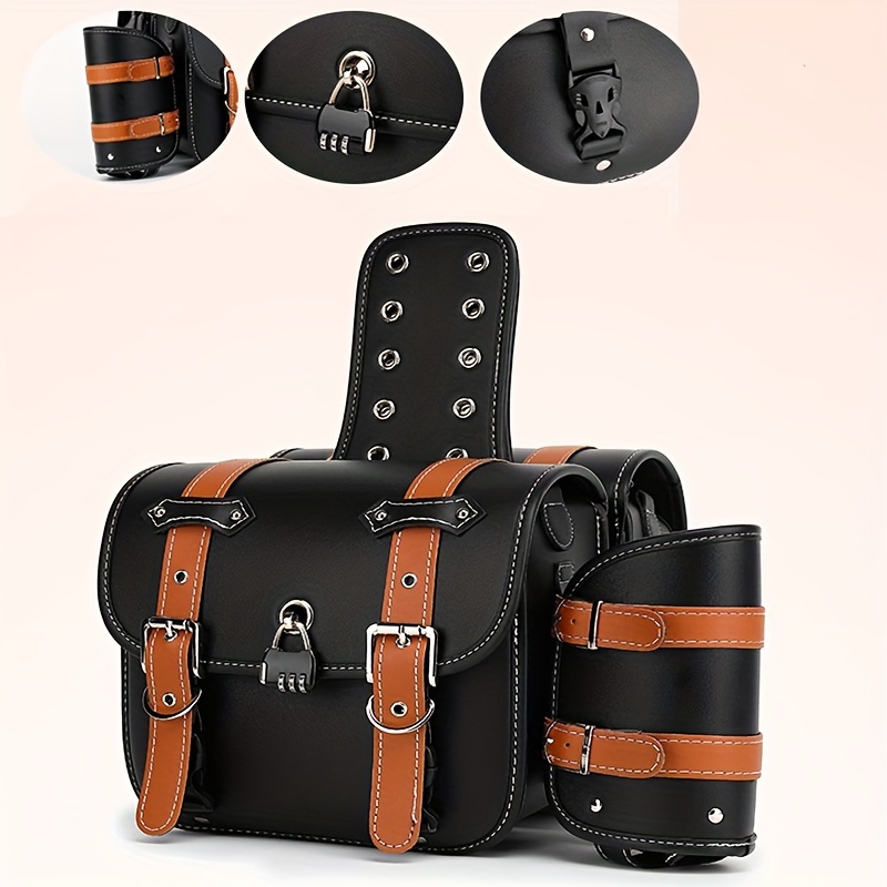 Universal leather saddlebag discount locks