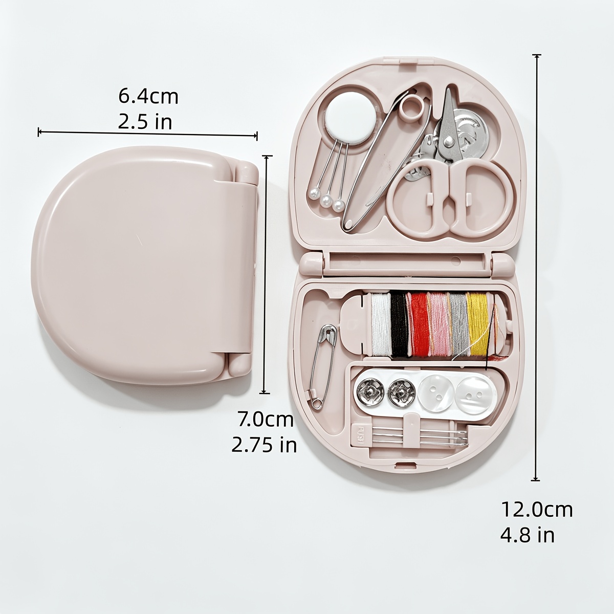 2pcs Mini Travel Sewing Kit with Essential Tools