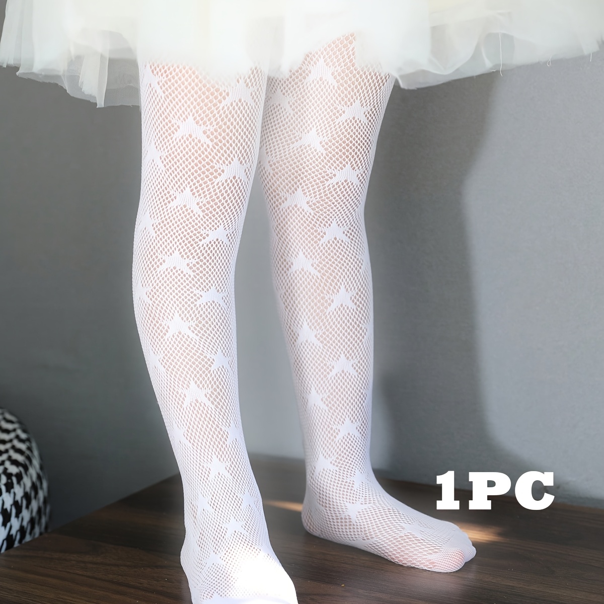 Image of 1 Pair Of Girls' Thin Star-print Leggings