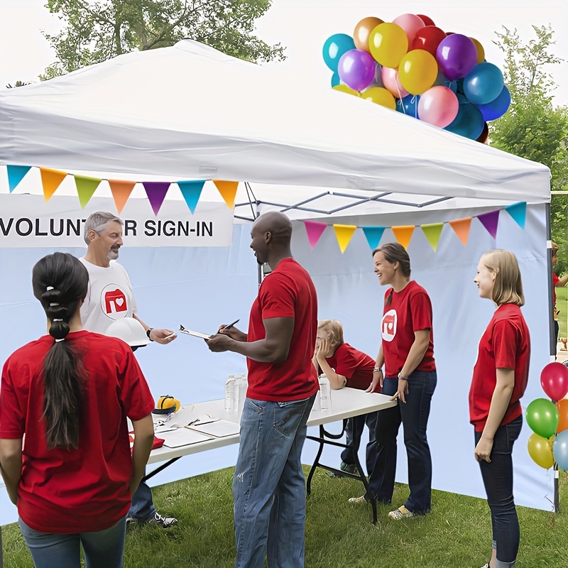 [UV Protection Canopy] 10x10 Pop-Up Canopy Sunshade Curtain with Side Walls | UV Protection, Durable Blackout Fabric, Rain Barrier, Tent Side Windbreak, and Sunscreen Cloth for Indoor and Outdoor Garden Coverage - Instant Canopy Only 1pc Side Wall Privacy Curtain Without Frame