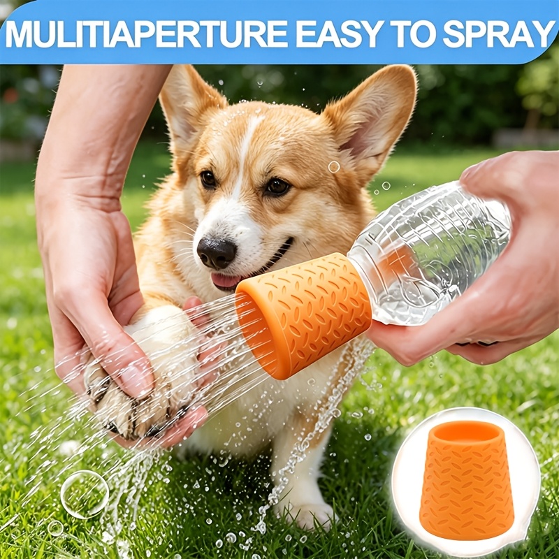 [FUTURE Pet Shower Head] Silicone Pet Shower Head | Portable Dog Bathing And Outdoor Drinking Nozzle, Multifunctional Shower Spray Head - Pet Cleaning Supplies