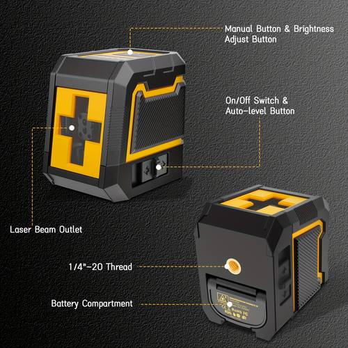 green laser level with tripod self leveling green horizontal and vertical cross line laser for home decoration diy battery tripod included