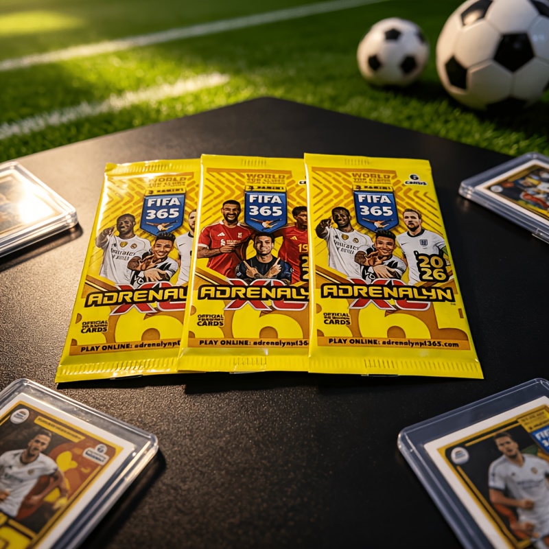 TEMU 3 шт. Panini 365 2026 Adrenalyn XL футбольні колекційні картки - Офіційна колекція Чемпіонату , підходить для карткових та колекціонерів, 452