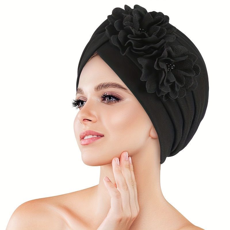 3d Random Knot Pleated Headscarf Hat, Indian Hat, Ethnic Turban