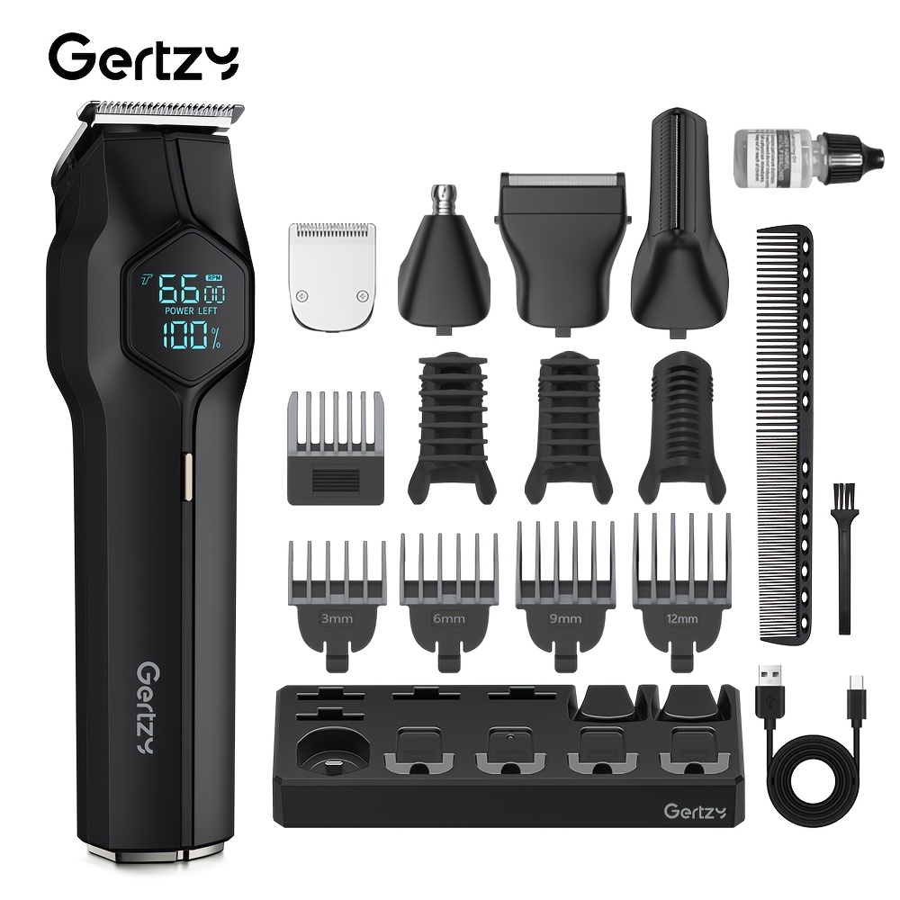 Men's -in-1 Grooming Set - Usb Rechargeable Electric Shaver, Nose Hair Trimmer | Facial Care | Body Hair Trimmer, Magnetic Replacement Blade, Dual Use For Dry And Wet, Ideal Gift Set