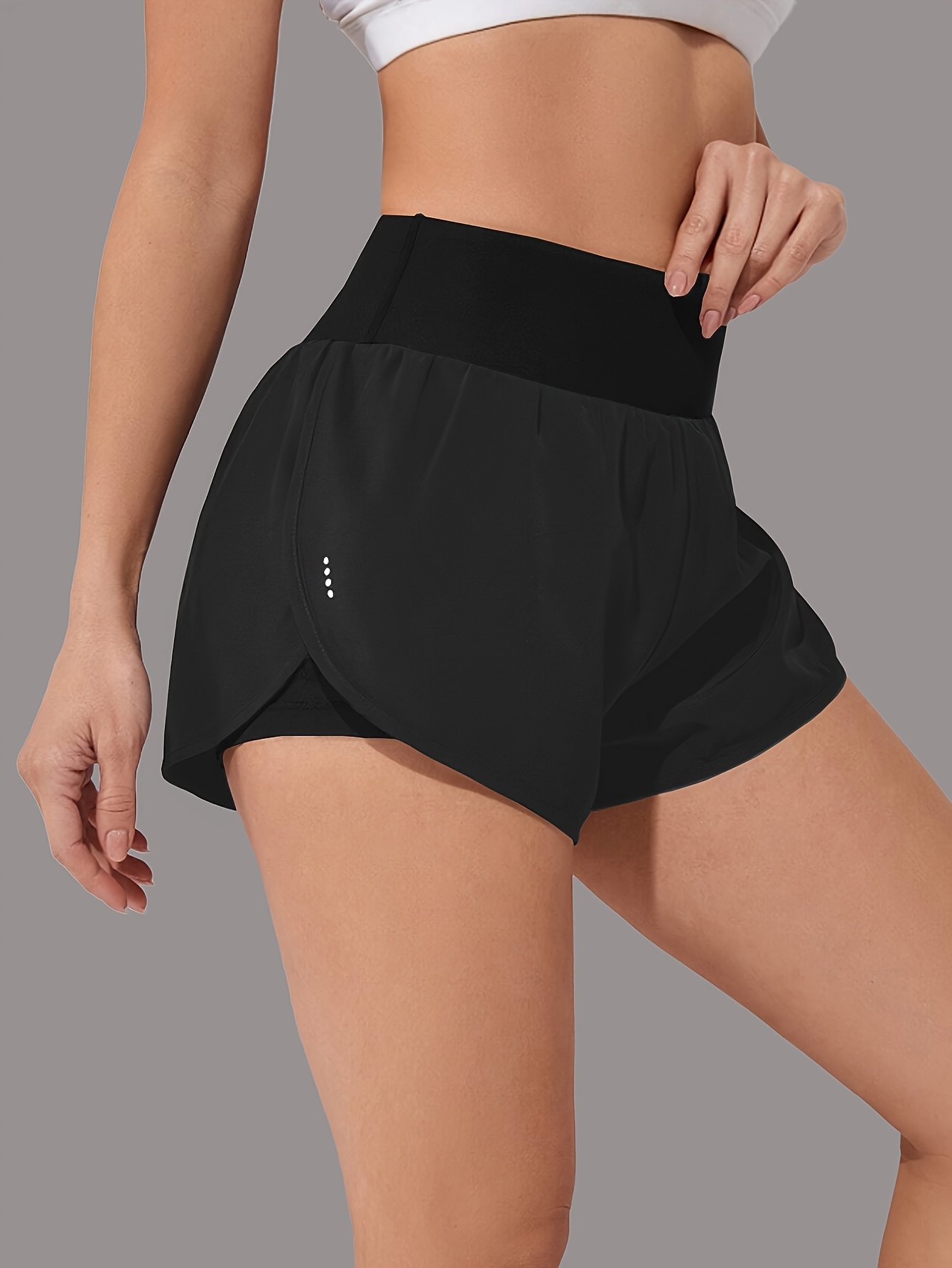 shorts deportivos negros talla mujer elegantes sin Temu Spain