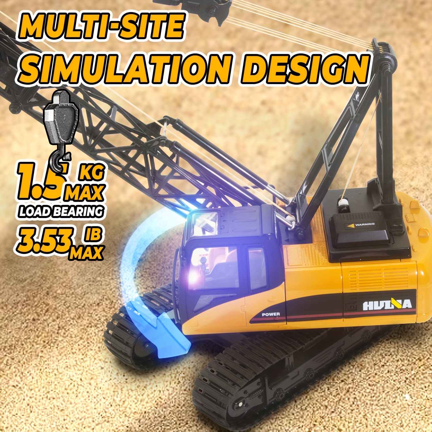 remote control construction toys 15 channel electric alloy crane truck with heavy metal hook 1 14 scale remote control lifting construction truck with lights gifts details 5