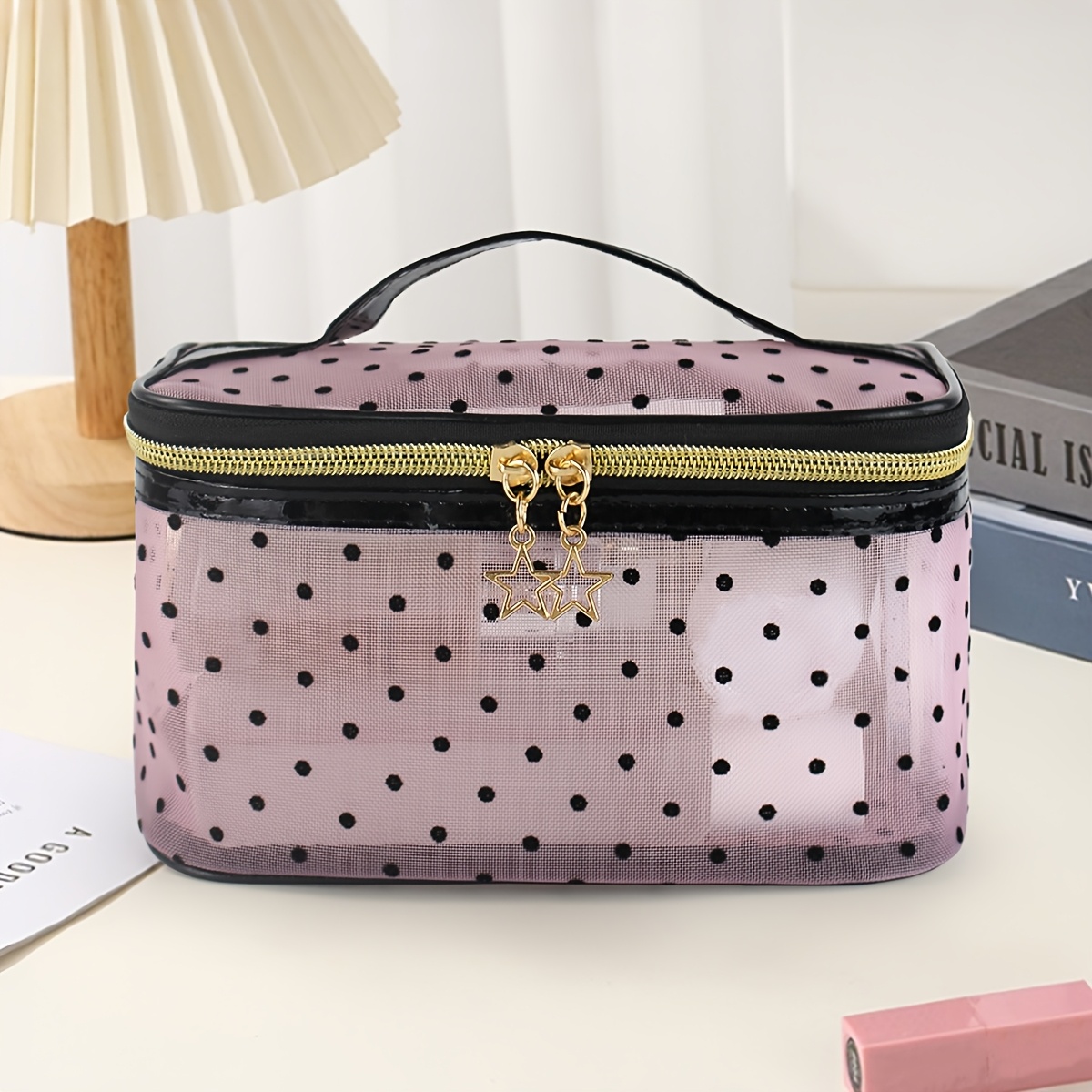E-shop [Kosmetiktasche] Große Mesh-Kosmetiktasche, , geeignet für Reisen und die Aufbewahrung zu Hause