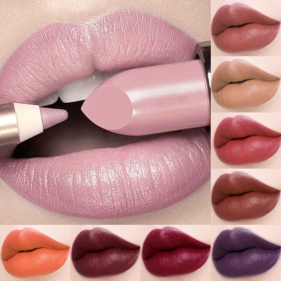 

1pc Lipstick Long Lasting Lipstick Lip Tint, Moisturizing Lip Balm High Pigmented Gloss, Waterproof Natural Lip Makeup, 21 Color Optional