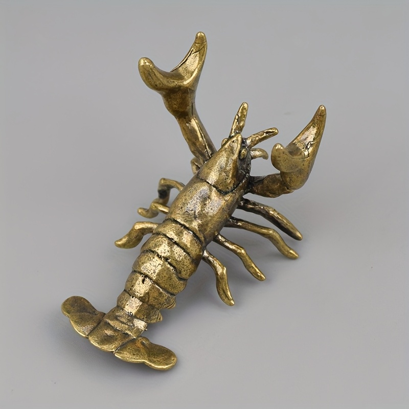 TEMU 1pc Vintage Brass Simulation Desktop Ornament For Insect Enthusiasts, Desktop Decoration, Birthday Gift, Office Shelf Desktop Computer Decor,