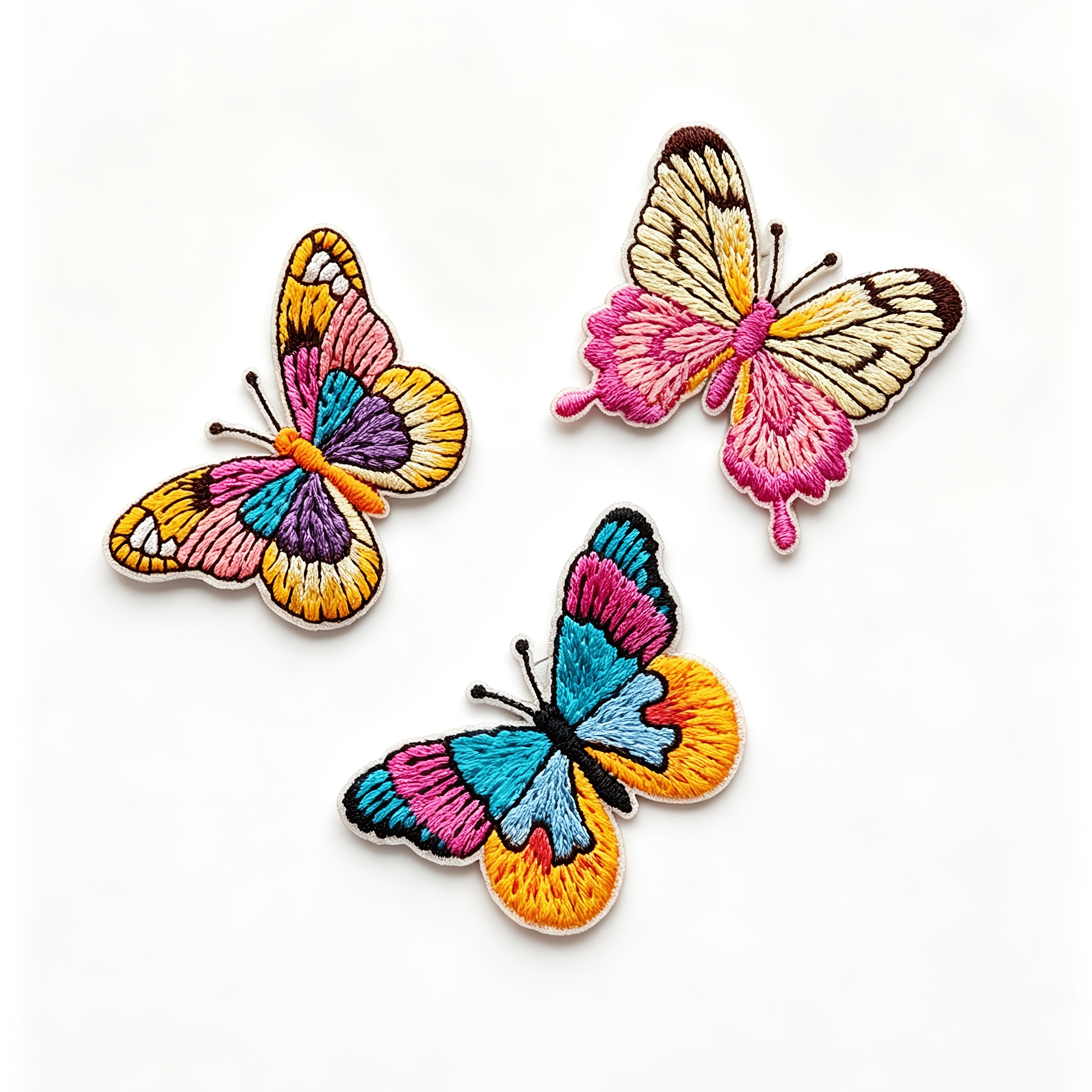 TEMU 3 Styles Of Colorful Self-adhesive Embroidered Fabric Patches, Cute Cartoon Animal Embroidery Appliques, Suitable For Fabric And Clothing