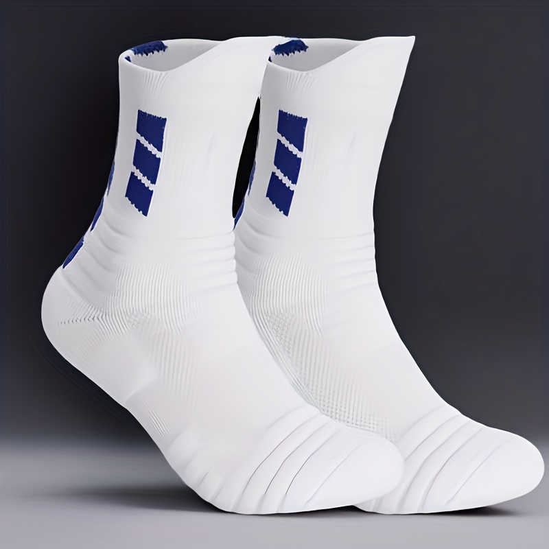 TEMU Calzini sportivi da 1/4 , calzini da basket , calzini da basket professionali alti con in spugna, a , antiscivolo, per , stile casual, per sport