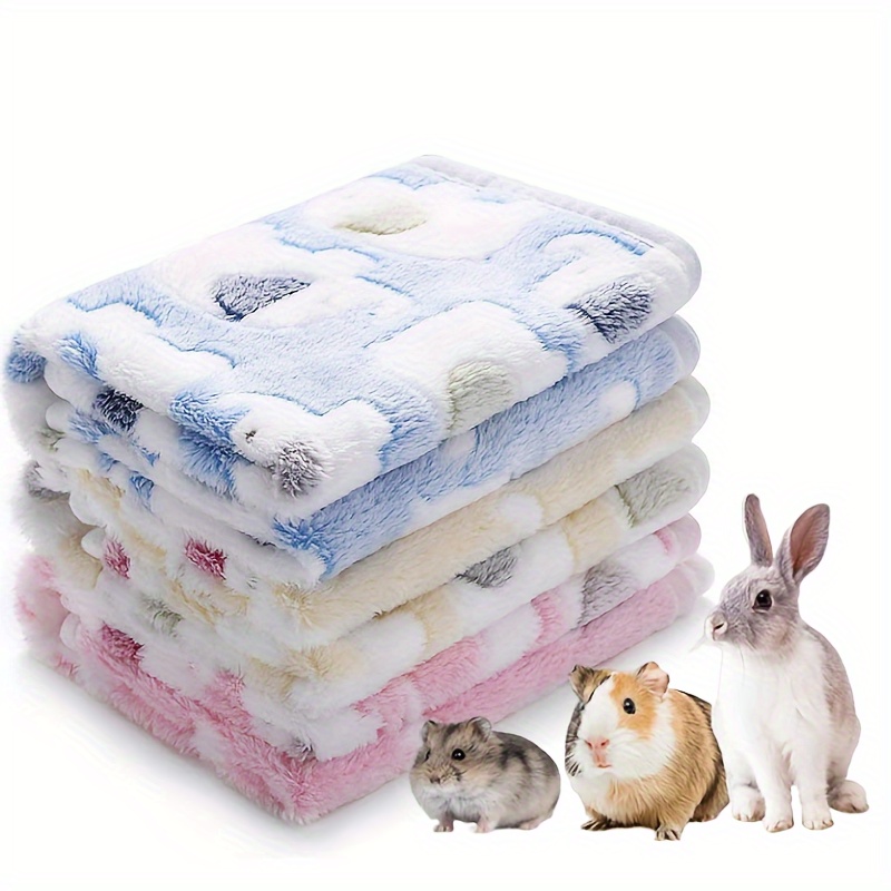 

3-pack Soft Warm Pet Blankets For Guinea Pigs, Small Animals - 100% Polyester Double-sided Flannel Fabric, Washable Bedding For Rabbits, Hamsters, Hedgehogs, Ferrets & More