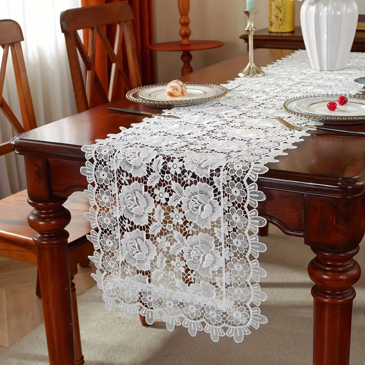 dressing table runner sold on Temu United States