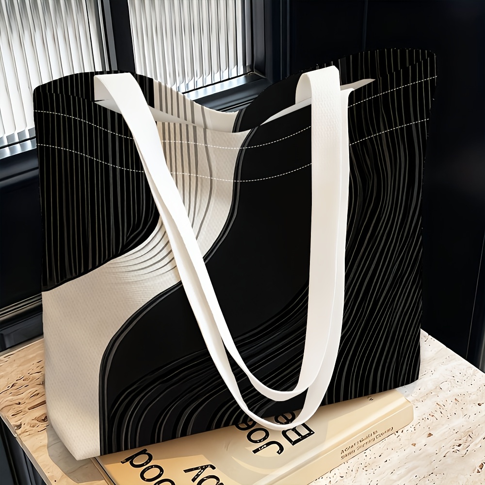 TEMU Sac à bandoulière asymétrique 1 pièce pour femme, motif à abstraites - Sac à main et pochette multifonctionnelle pour voyage, fêtes, , cabas