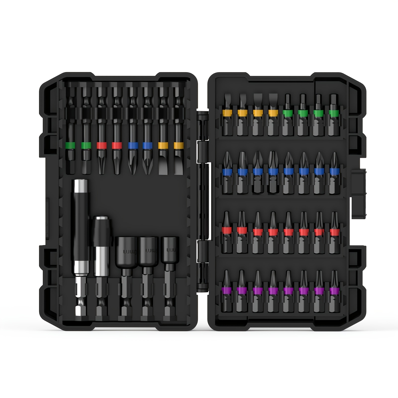 TEMU Kit de tournevis 45 pièces | Têtes de tournevis multifonctionnelles avec tête cruciforme et tête hexagonale, manches hexagonales magnétiques,
