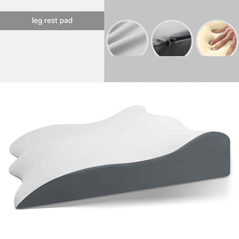 Memory Foam Leg Wedge Pillow For Sleeping & Dual Leg Support Cushion For Relax, Reading & Resting Gift Ideal For Grandma & Grandpa