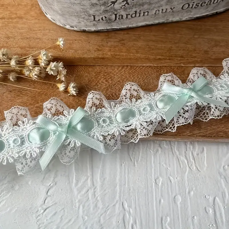 exquisite french double layer satin ribbon embroidered lace - Temu exquisite french double layer satin ribbon embroidered lace - Temu