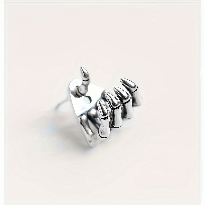 Halloween Vintage Skull Hand Bone Stud Earrings