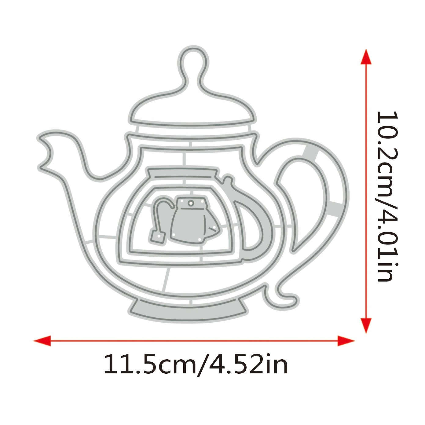1pc Metal Cutting Dies Kettle Paper Craft Knife Mould Blade Punch Stencils Dies